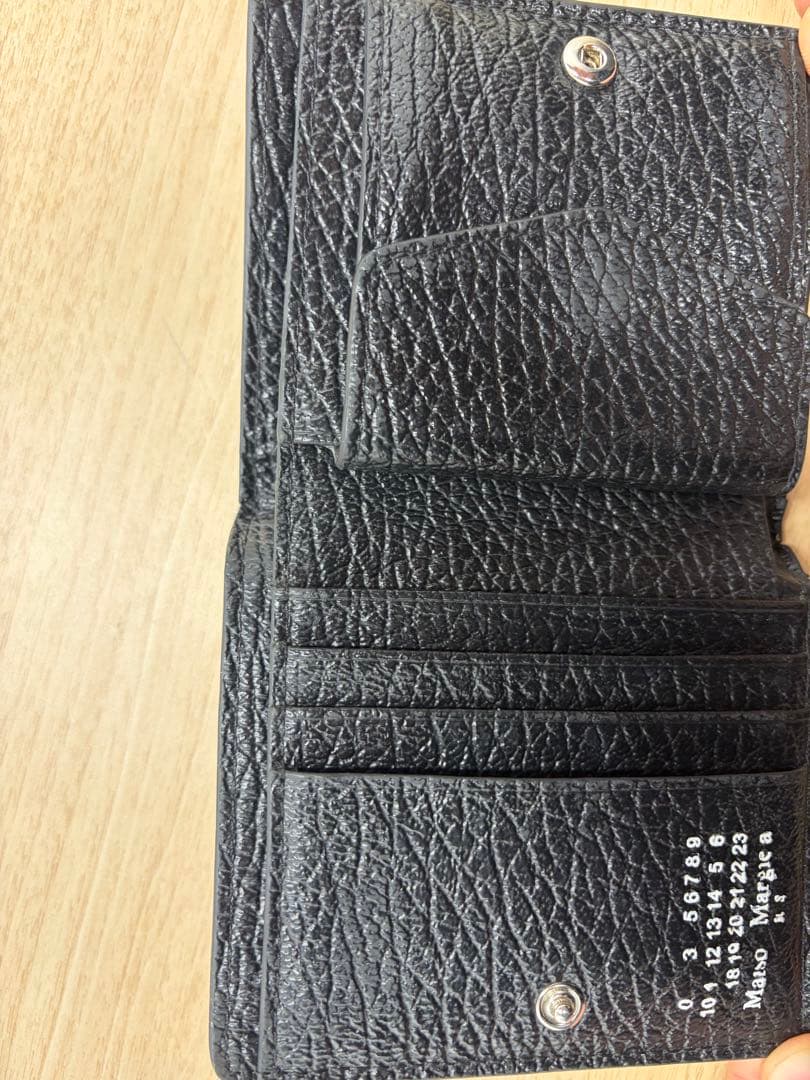 Maison Margiela 二つ折り財布 黒 レザー