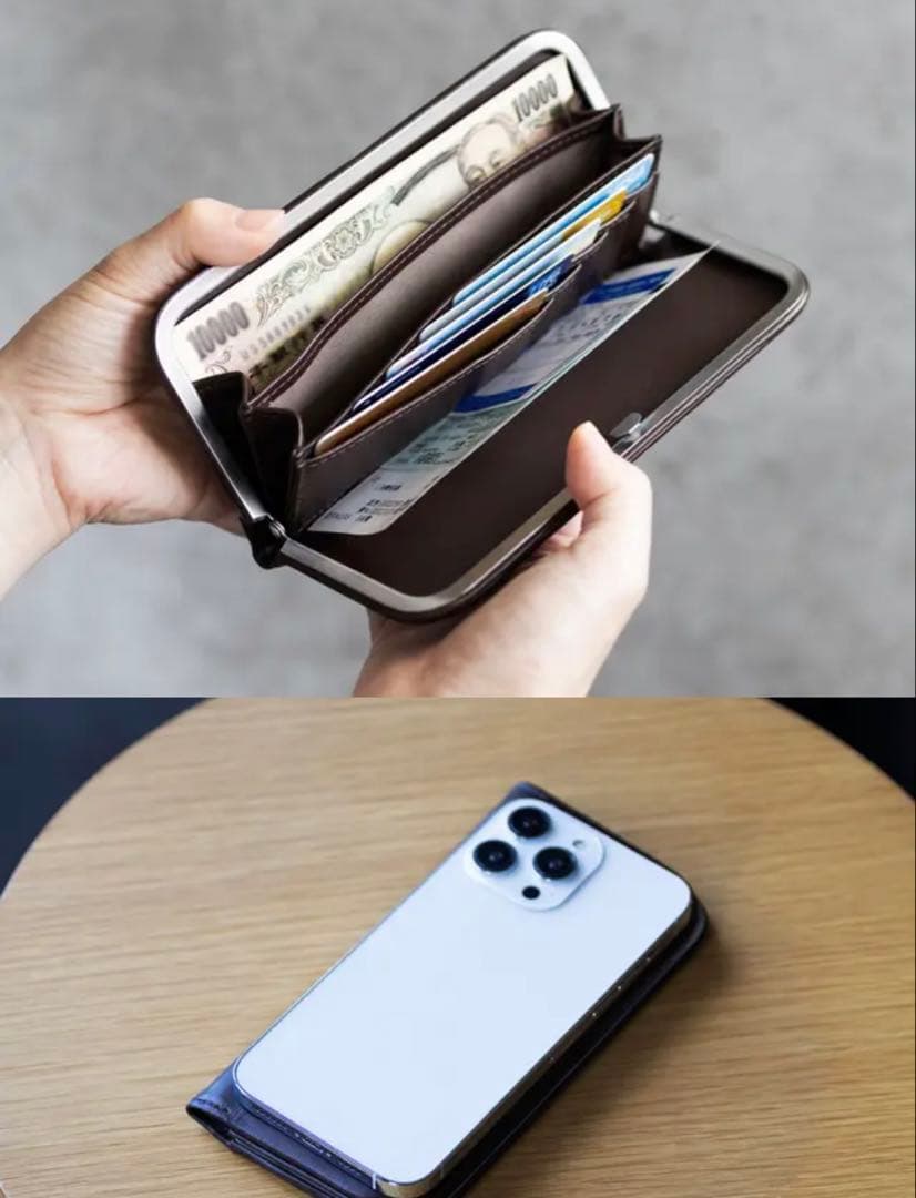 ⭐︎未使用⭐︎STATUSY（ステータシー）コーヒーレザー長財布