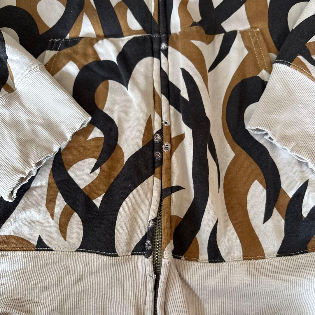 ナンバーナイン　ハートカモパーカー　迷彩