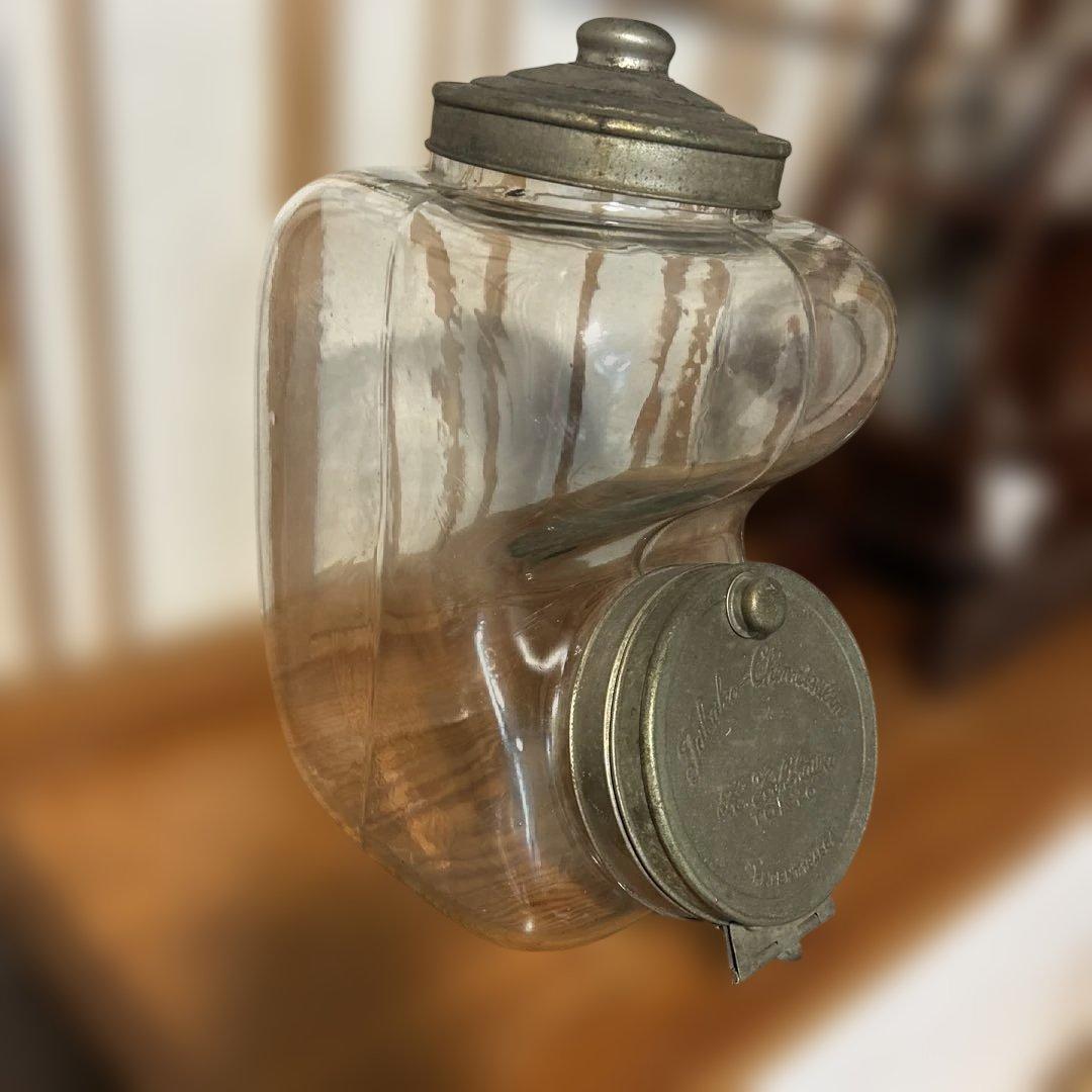 アンティーク　駄菓子屋　たばこ瓶　昭和レトロ　店舗什器　ゆらゆら硝子