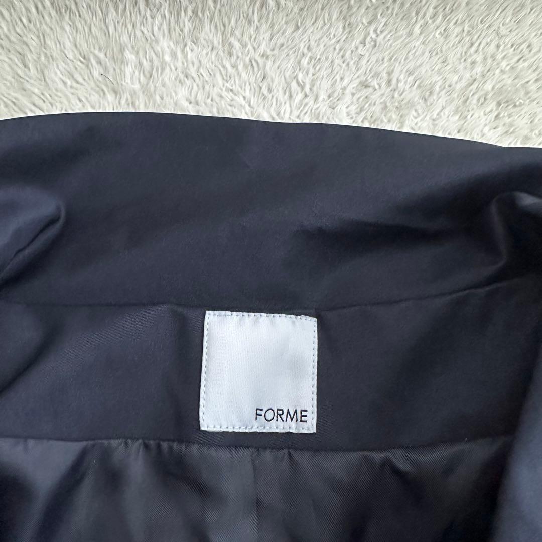 美品　FORME フォルム　東原亜希 金子綾 ショールカラーコート（ネイビー）