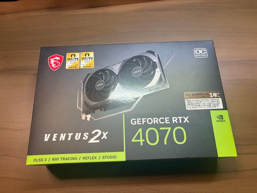 グラフィックボード・グラボ・ビデオカード MSI GeForce RTX 4070 VENTUS 2X