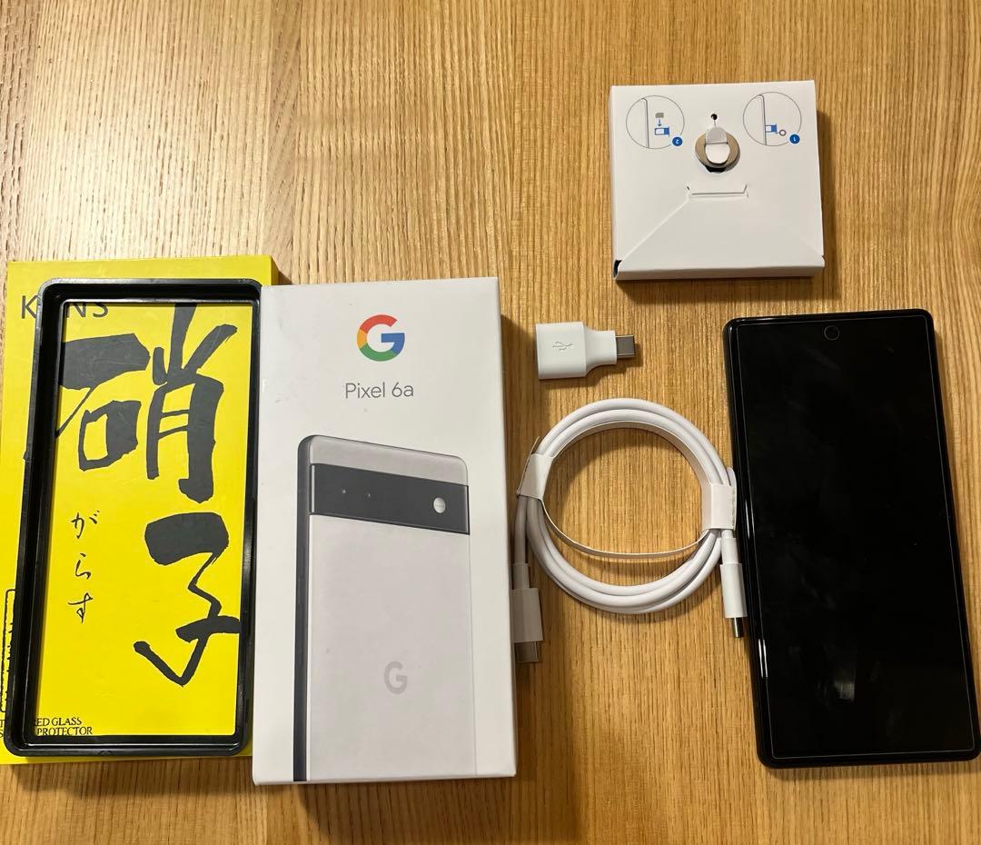 美品❣️Google Pixel6a 128GB SIMフリー　チョーク　おまけ付