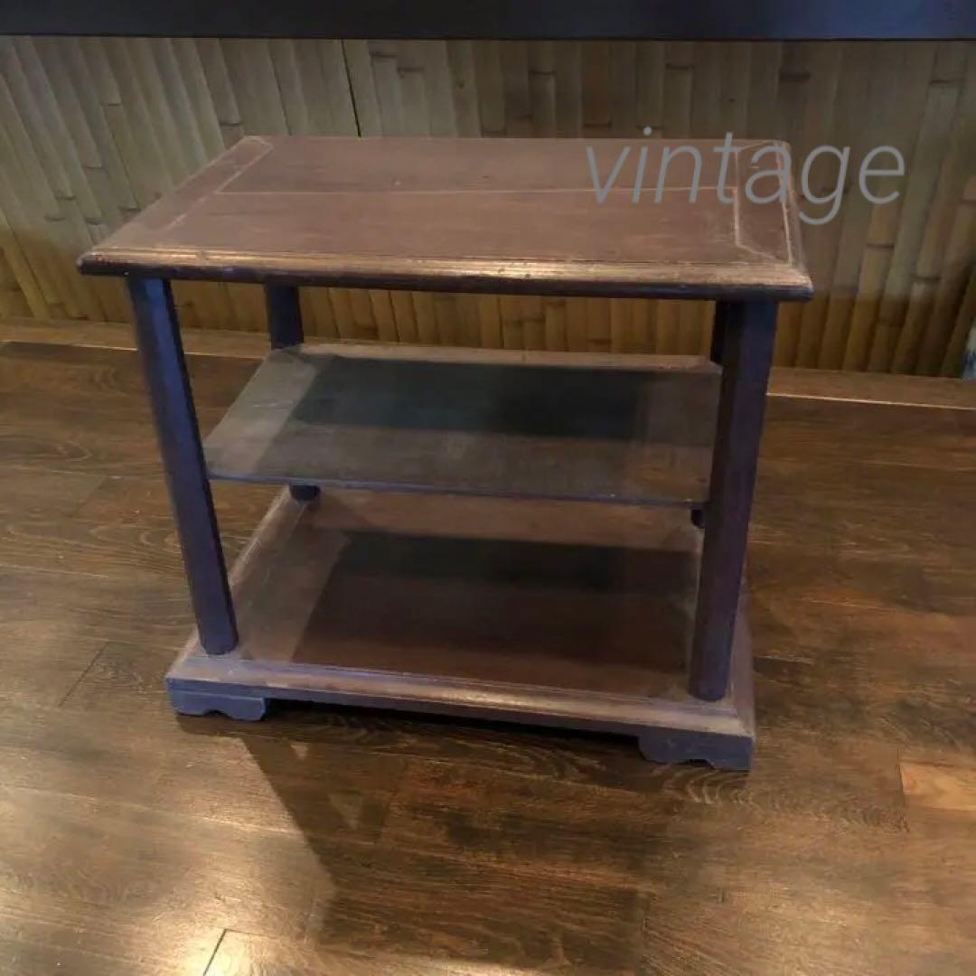 ビンテージ 飾り棚☆古民家 骨董 盆栽 インテリア 台 粋 レトロ アンティーク