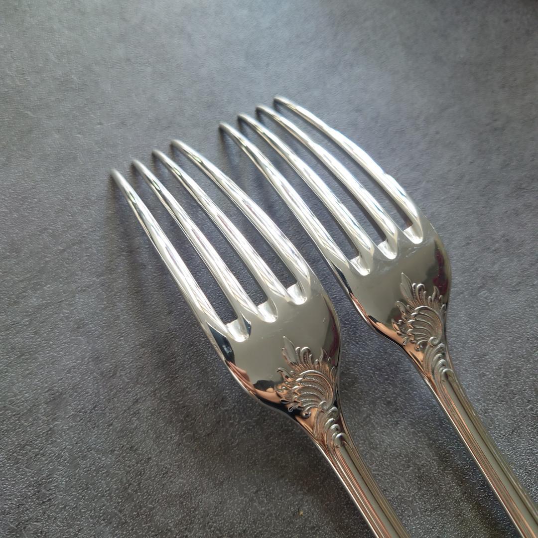 極美品 クリストフル マルリー テーブルフォーク 2点