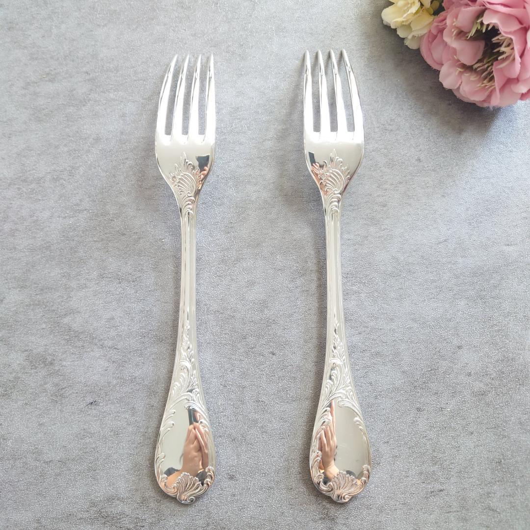 極美品 クリストフル マルリー テーブルフォーク 2点