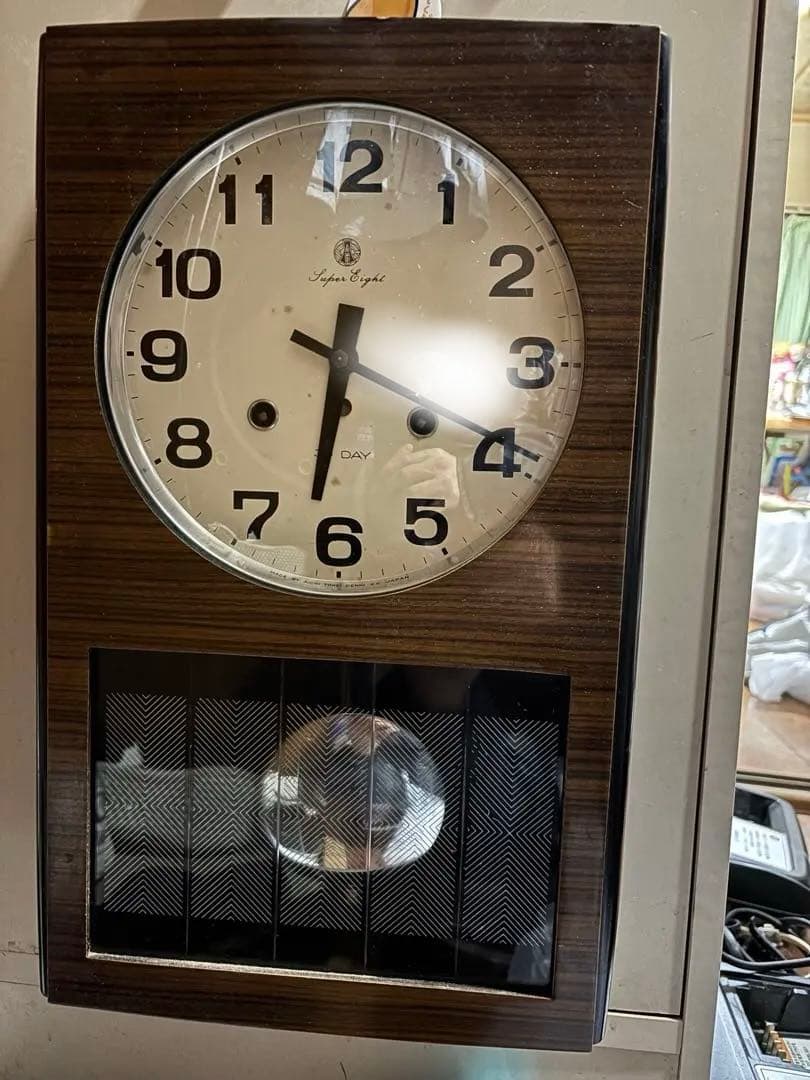 愛知時計電気の振り子時計 Cuckoo Clock ブラウン