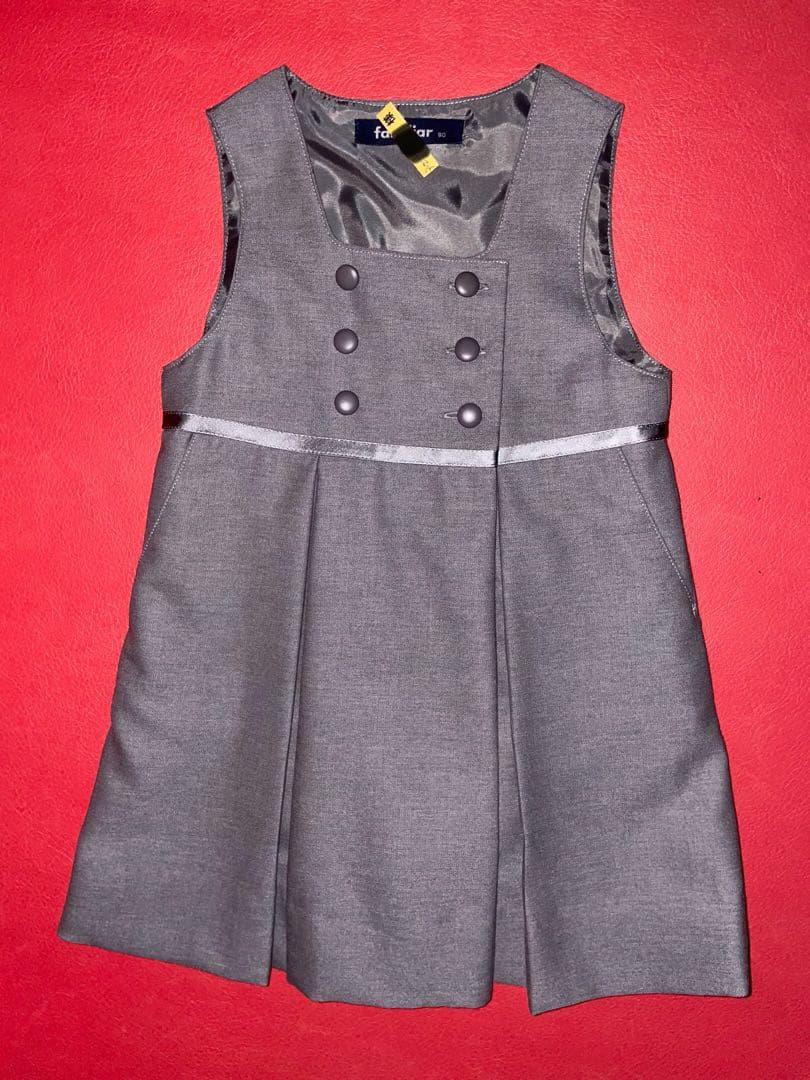 ★極美品★ ファミリア アンサンブル サイズ90 グレー