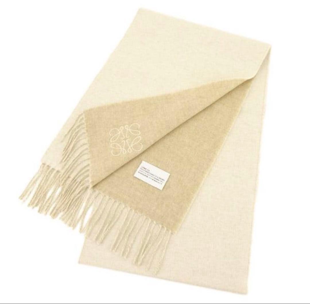 LOEWE ロエベ バイカラースカーフ(ウール＆カシミア)