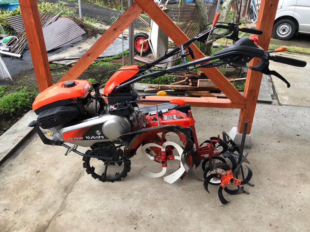 管理機クボタTS751N （大分から近隣の県に限り無料で配達可）または引渡し