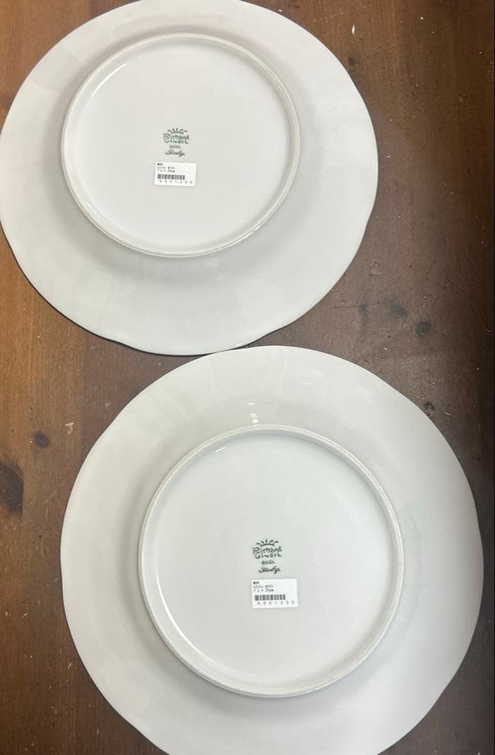リチャードジノリ　ムラッティホワイト　プレート　25㎝　２枚