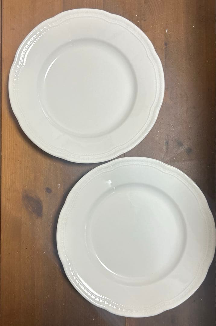 リチャードジノリ　ムラッティホワイト　プレート　25㎝　２枚