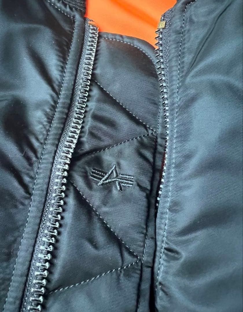 アルファ　alphaブラック MA-1 フライトジャケット