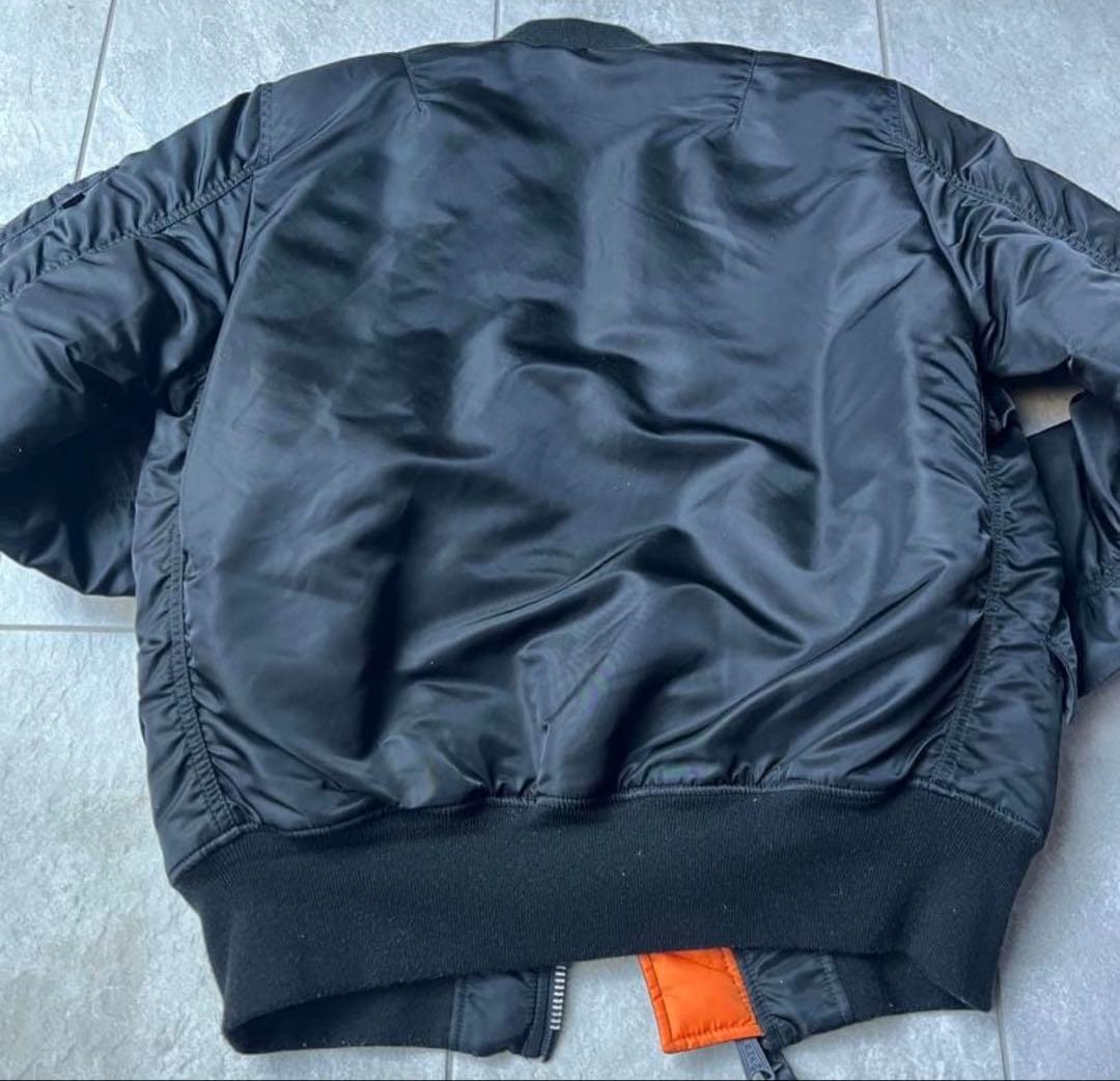 アルファ　alphaブラック MA-1 フライトジャケット