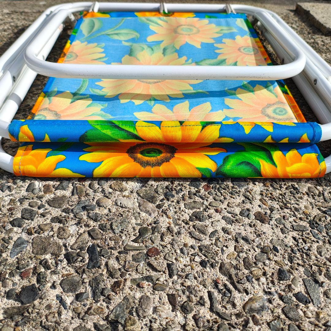 折りたたみ式アウトドアチェア 2脚セット 昭和レトロ