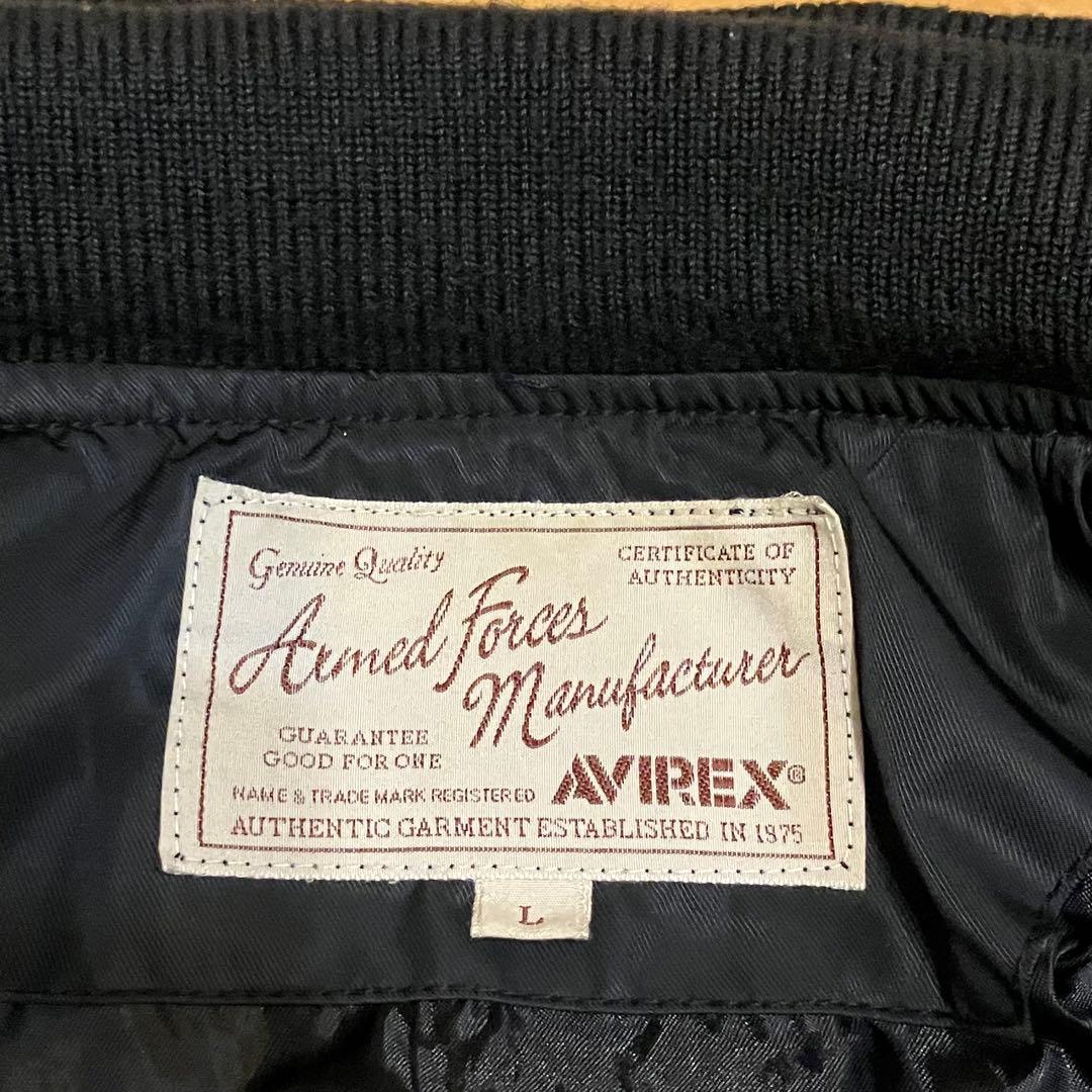 AVIREX CWVジャケット キルティング 中綿 イーグル ワッペン 刺繍