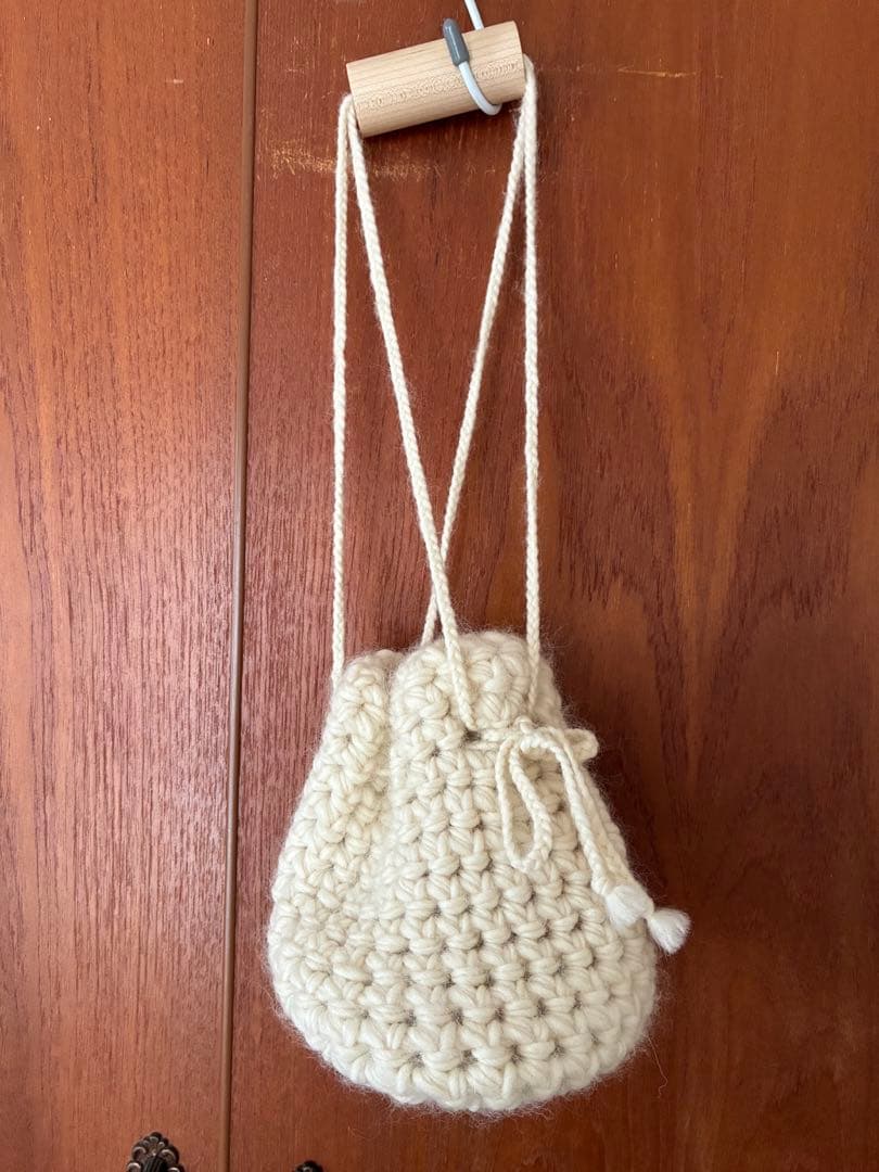 ciansumi ニット巾着バッグ オカイユ