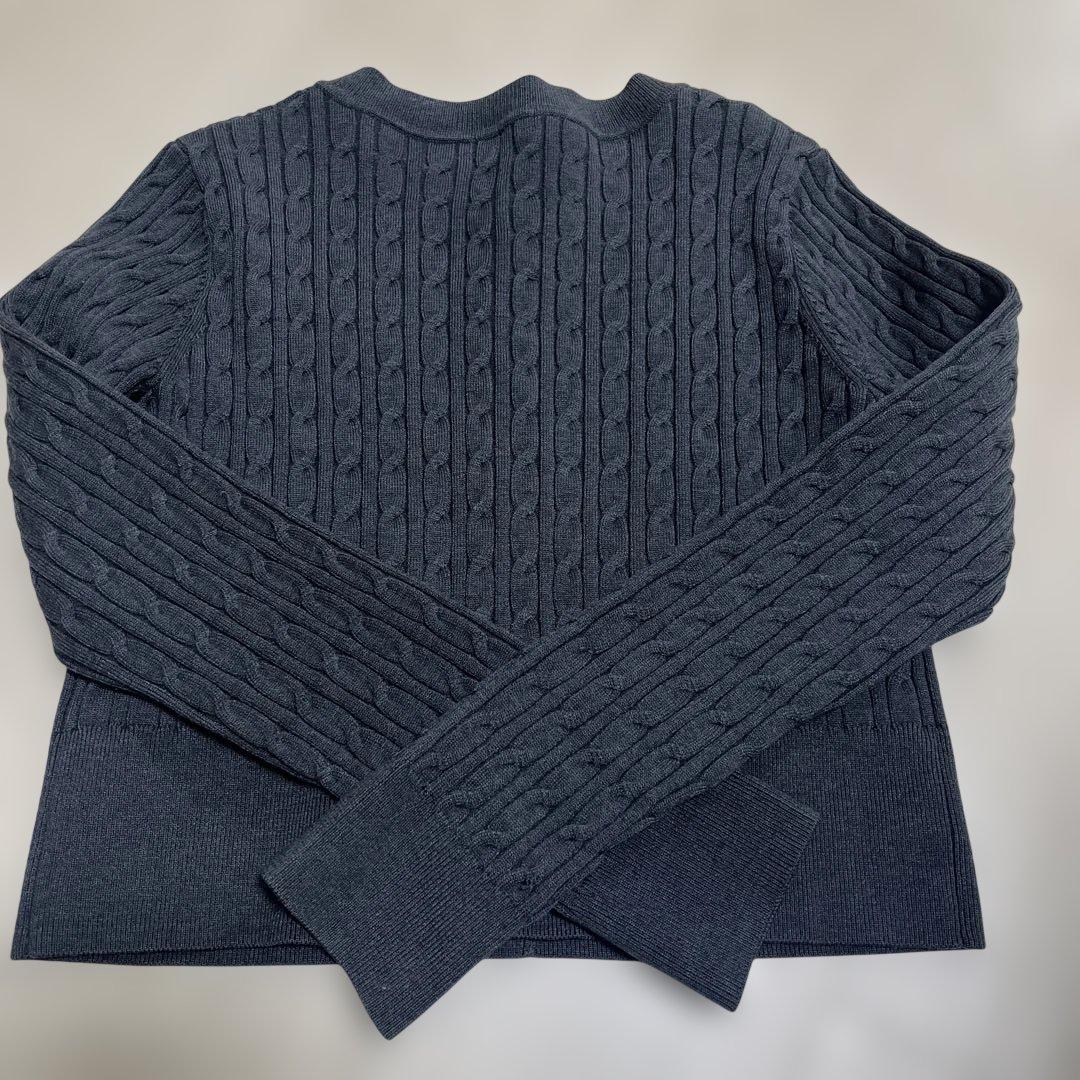 anuans リトルケーブルニットカーデガン