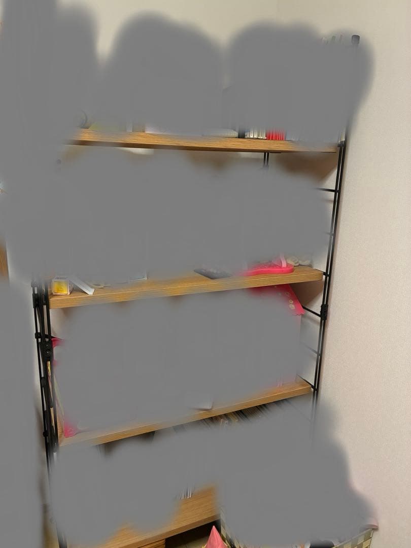 ラック木製棚板4段