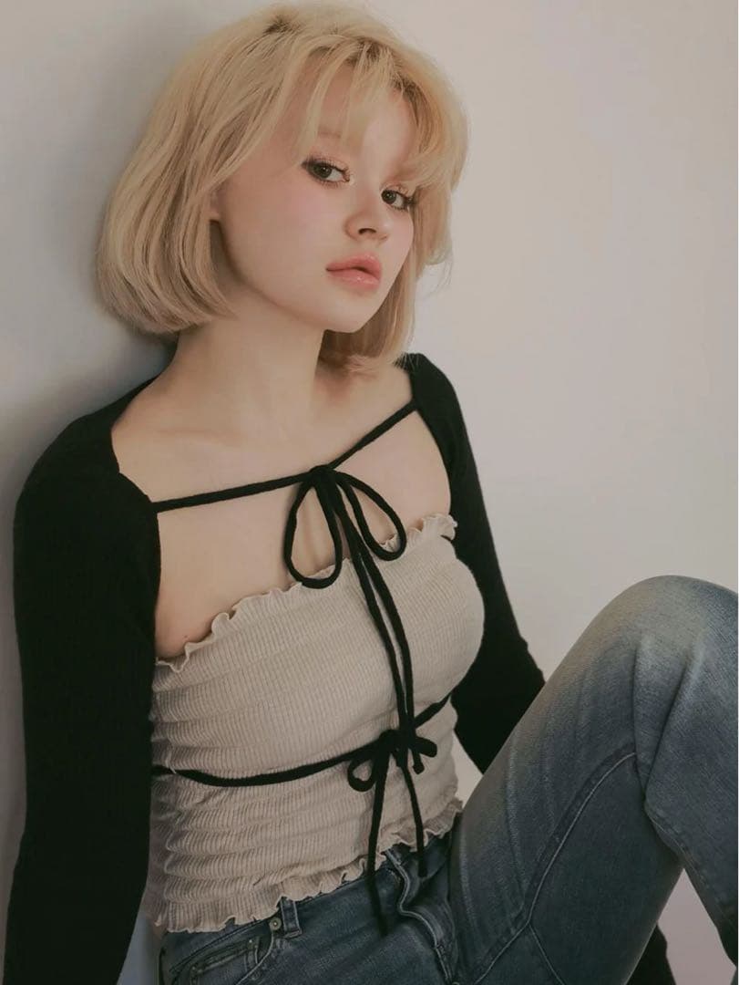 【公式SOLD】andmary アンドマリー　Mei shirring tops