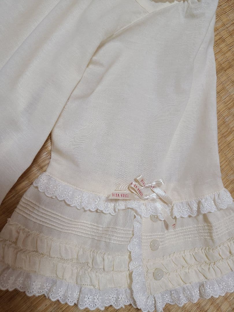 美品　ピンクハウス　2020　リボンブローチ付きフードブラウス 46200円