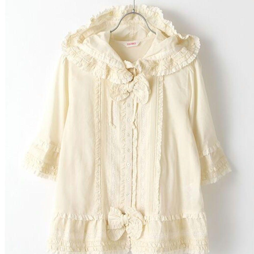 美品　ピンクハウス　2020　リボンブローチ付きフードブラウス 46200円