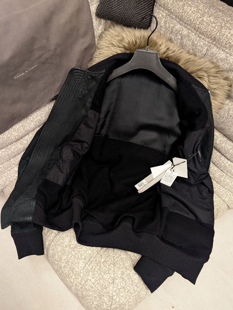 m*u様 稀少モデル　F/W 14　リック・オウエンス　カーフヌバック&カシミア