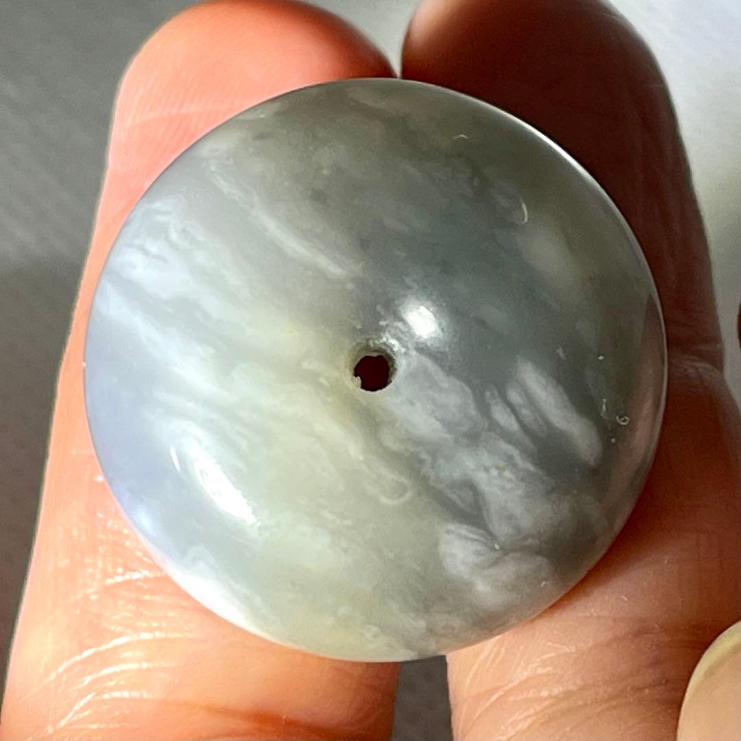 高品質 和田玉 帯状青花 彫刻 軟玉 ネフライト 平安扣 ペンダント 財運 魔除