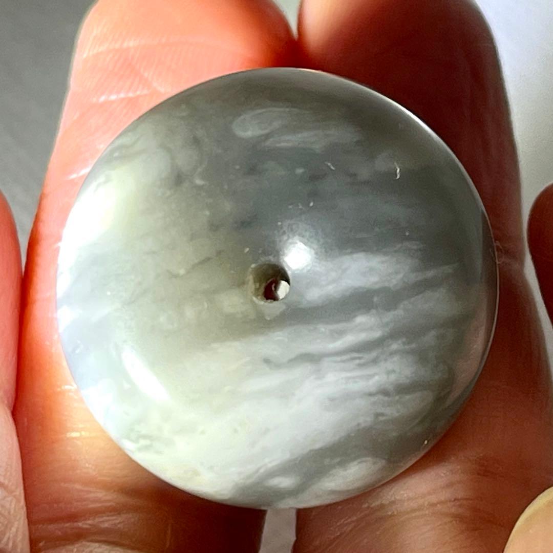 高品質 和田玉 帯状青花 彫刻 軟玉 ネフライト 平安扣 ペンダント 財運 魔除