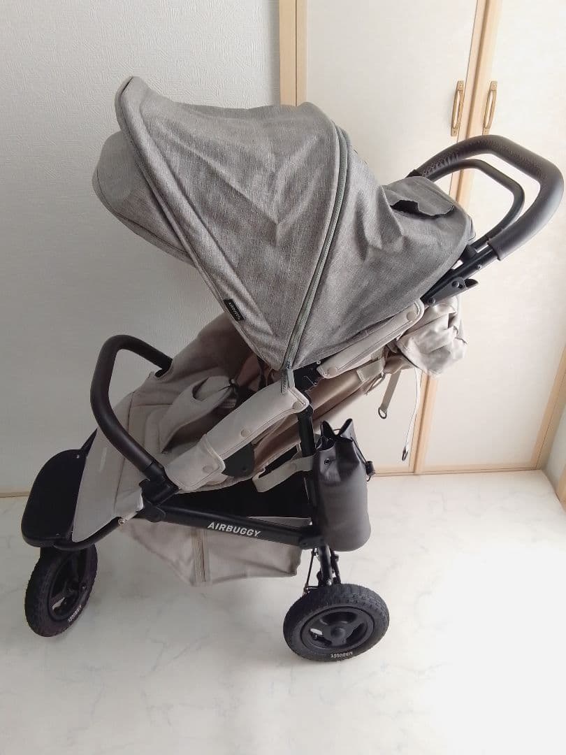 エアバギーココ プレミア ブレーキ付 ベージュ系 3輪ベビーカー