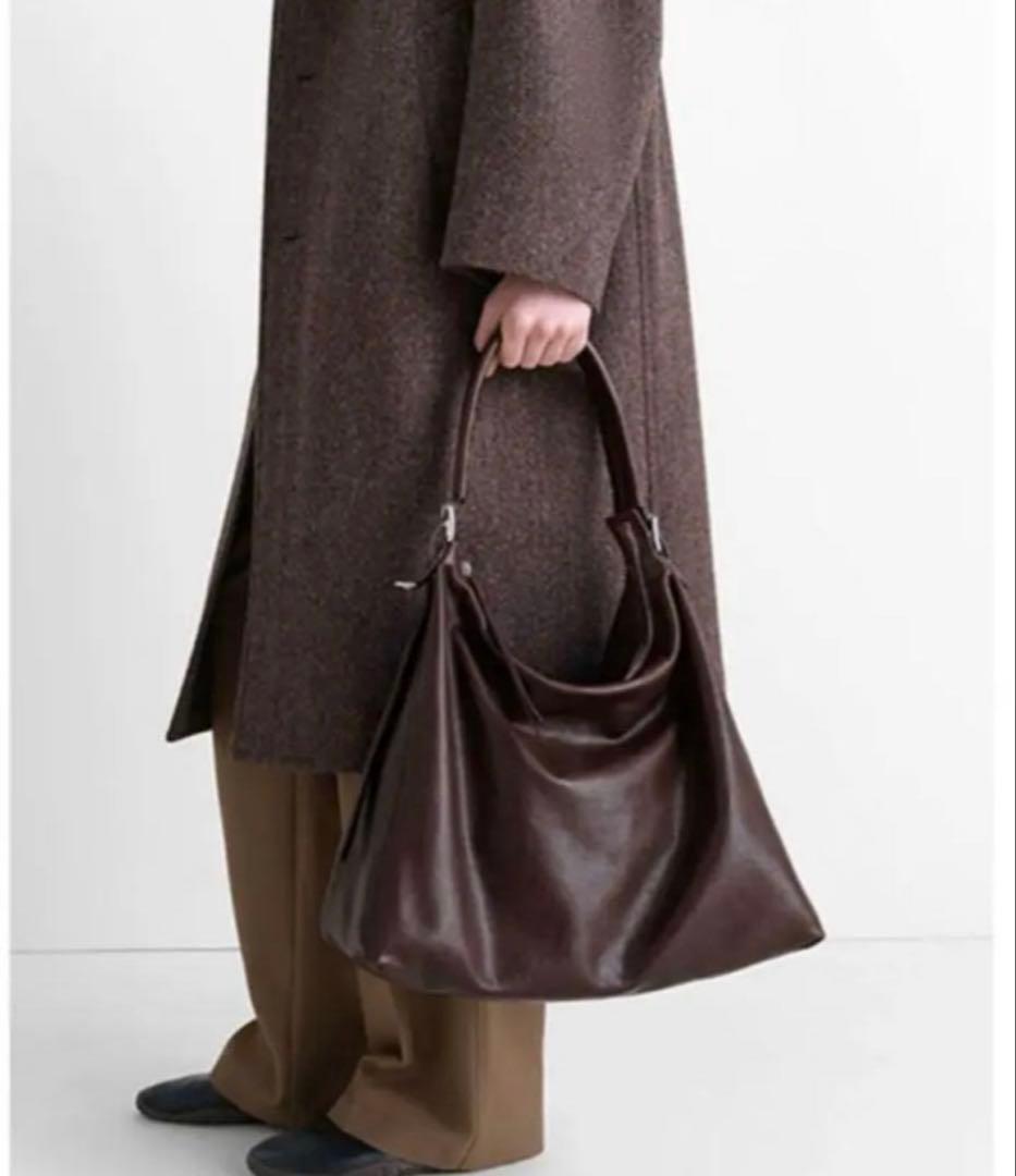 LEMAIRE BELTED HOBO BAG 　ダークブラウン