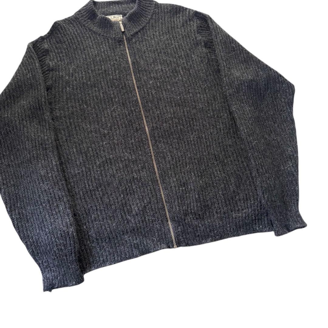 80s USA製　エルエルビーン　ドライバーズニット　アルパカ混ヴィンテージ美品