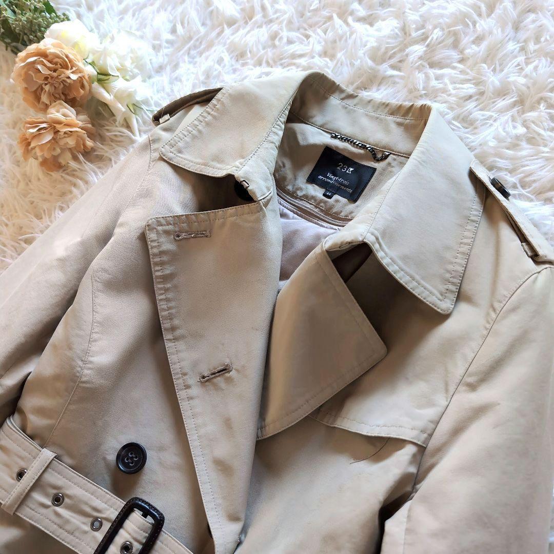 サイズ44✨️23区 トレンチコート ダウンライナー ベージュ ベルト