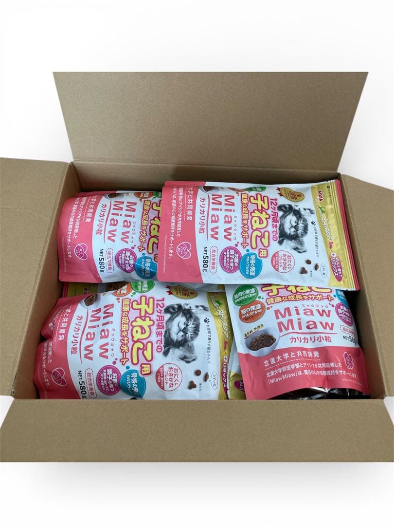 ミャウミャウ (MiawMiaw) 580g×14袋 子ねこ用 ドライフード
