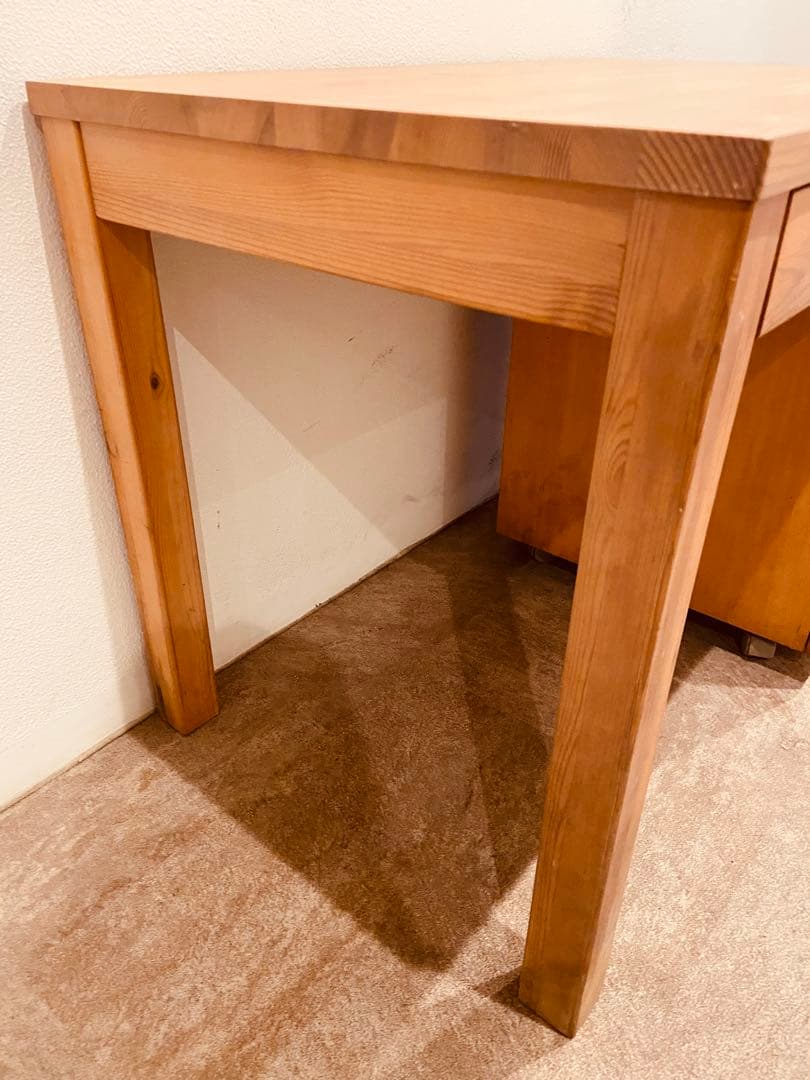 ☘️セール中⭐️無印良品⭐️３点セット⭐️パイン材デスク・キャビネット・ワーキングチェア