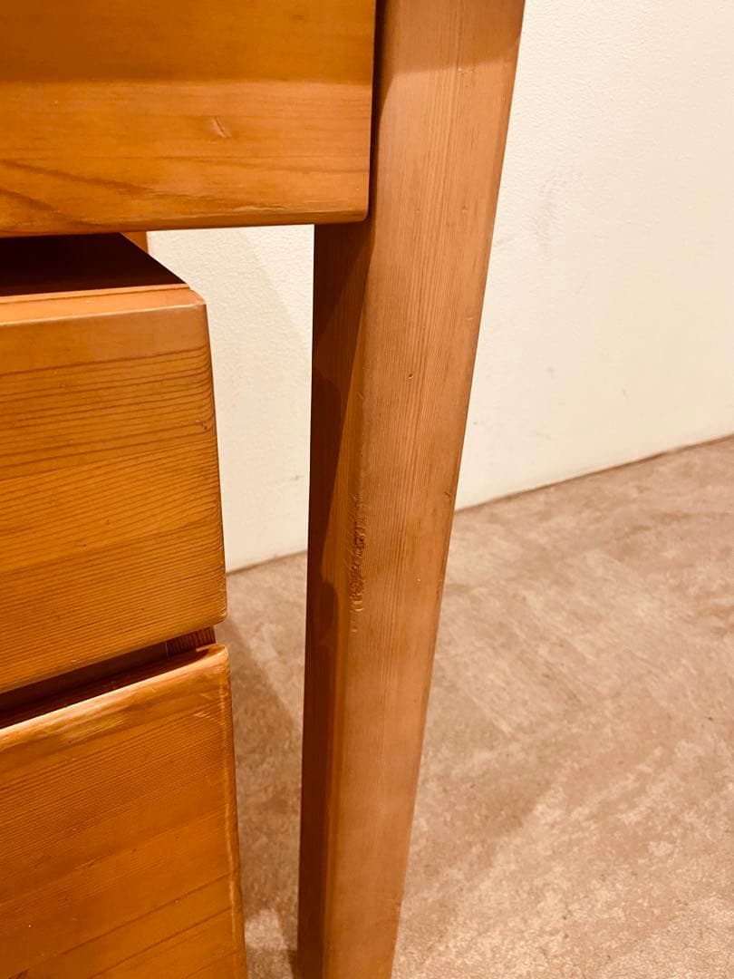 ☘️セール中⭐️無印良品⭐️３点セット⭐️パイン材デスク・キャビネット・ワーキングチェア