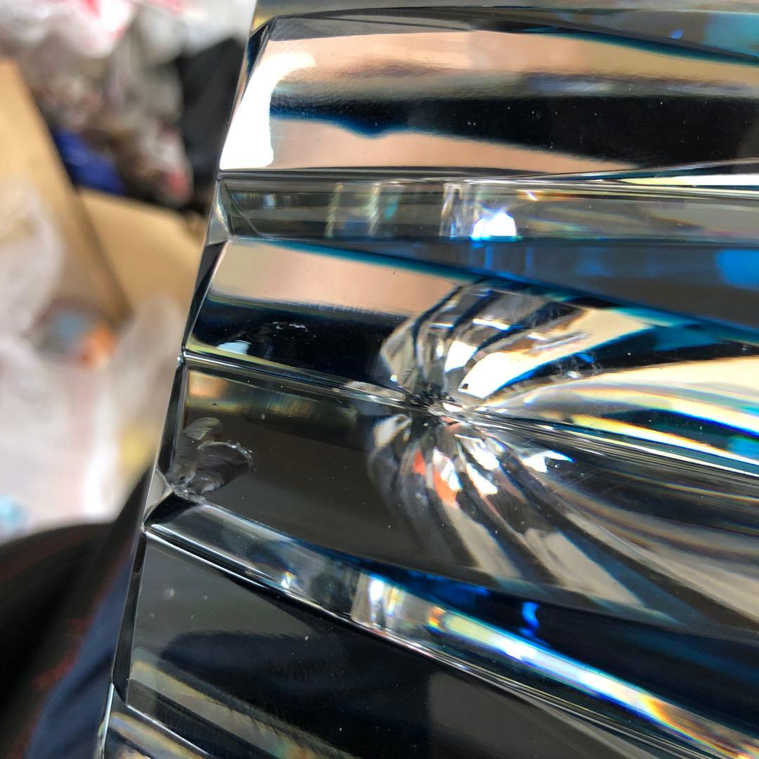 サンルイスSAINT LOUIS FRANCEクリスタル花瓶　レトロ　10Kg