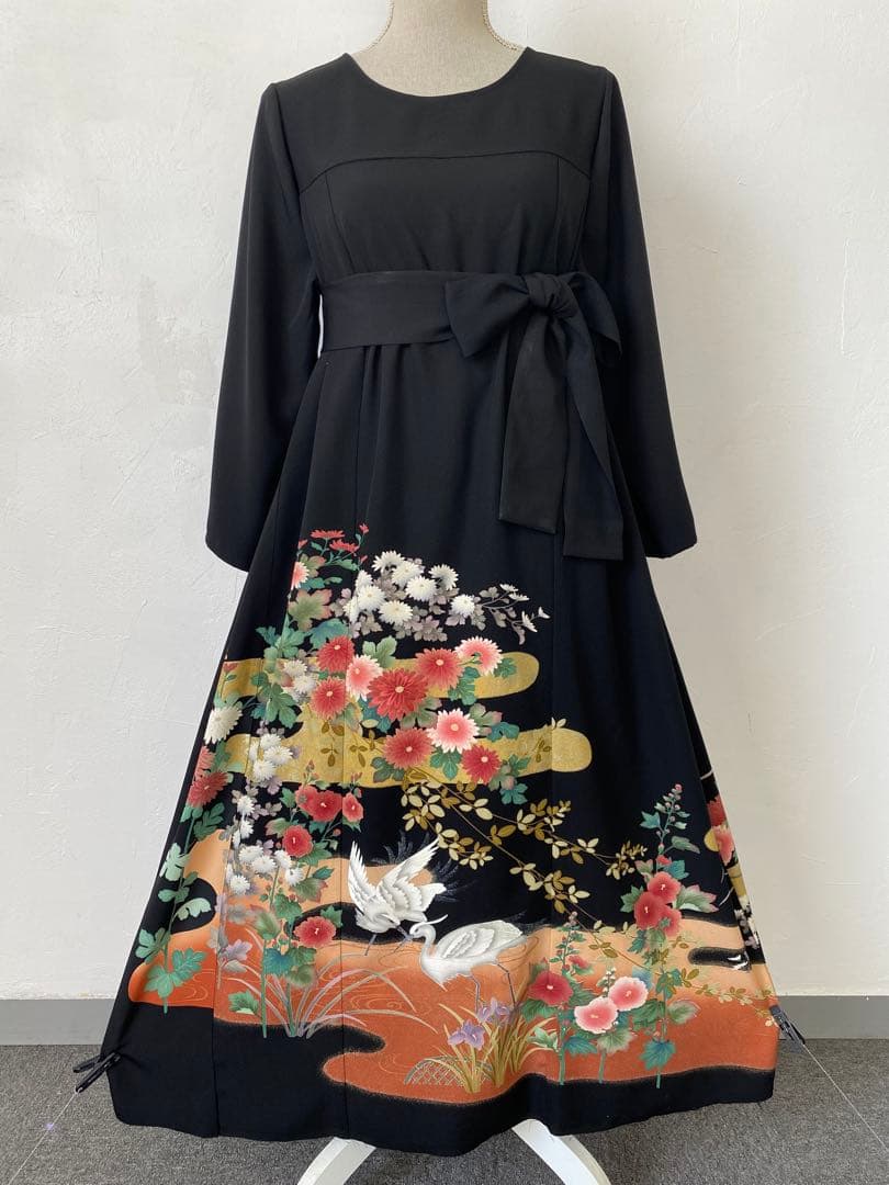 3220 着物　留袖　リメイク　ドレス　ワンピース