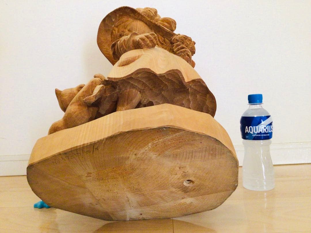 超特大逸品・非売品1点物・木彫り人形・ANRI・アンリ工房『サラ・ケイ』57cm