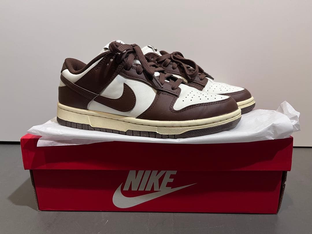 24.5 Nike Dunk Low ブラウン/ホワイト 一度だけ着用