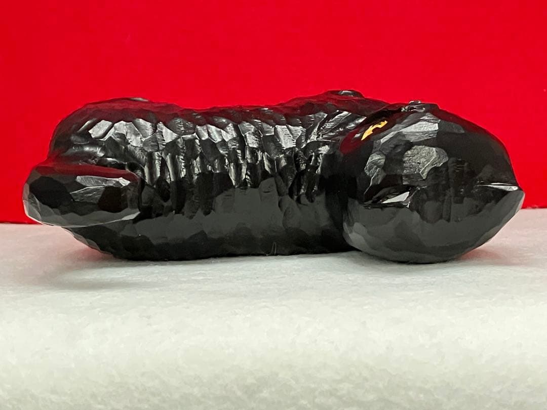 黒猫（小）3体　木彫り　置物