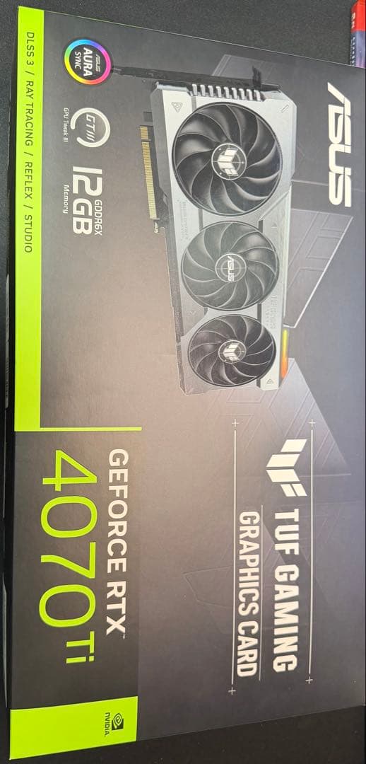 グラフィックボード・グラボ・ビデオカード ASUS TUF Gaming GeForce RTX 4070 Ti 12GB