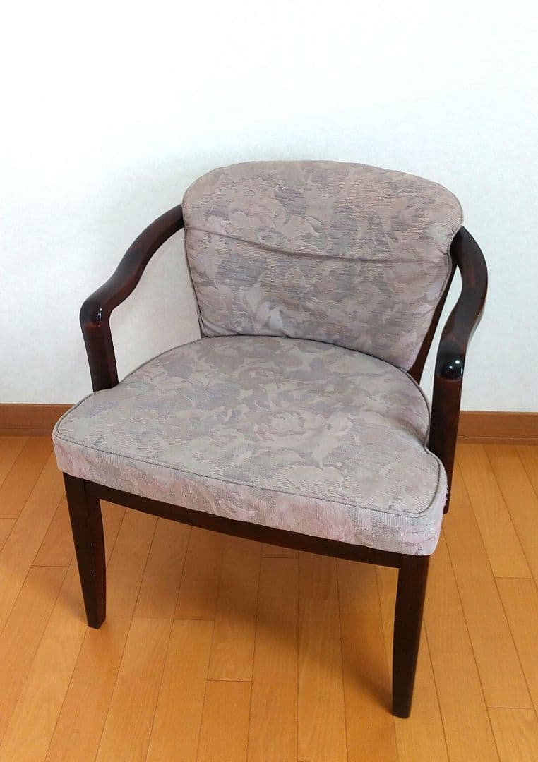 【希少】上品 高級 カリモク コロニアル アームチェア クラシカル 花柄 チェア