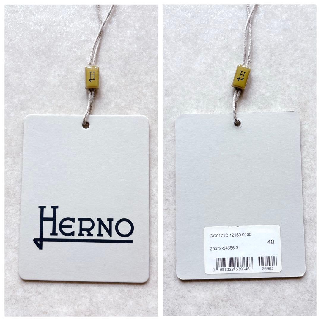 美品★HERNO｜定価14万 オフィサーカラーコート ネイビー 40