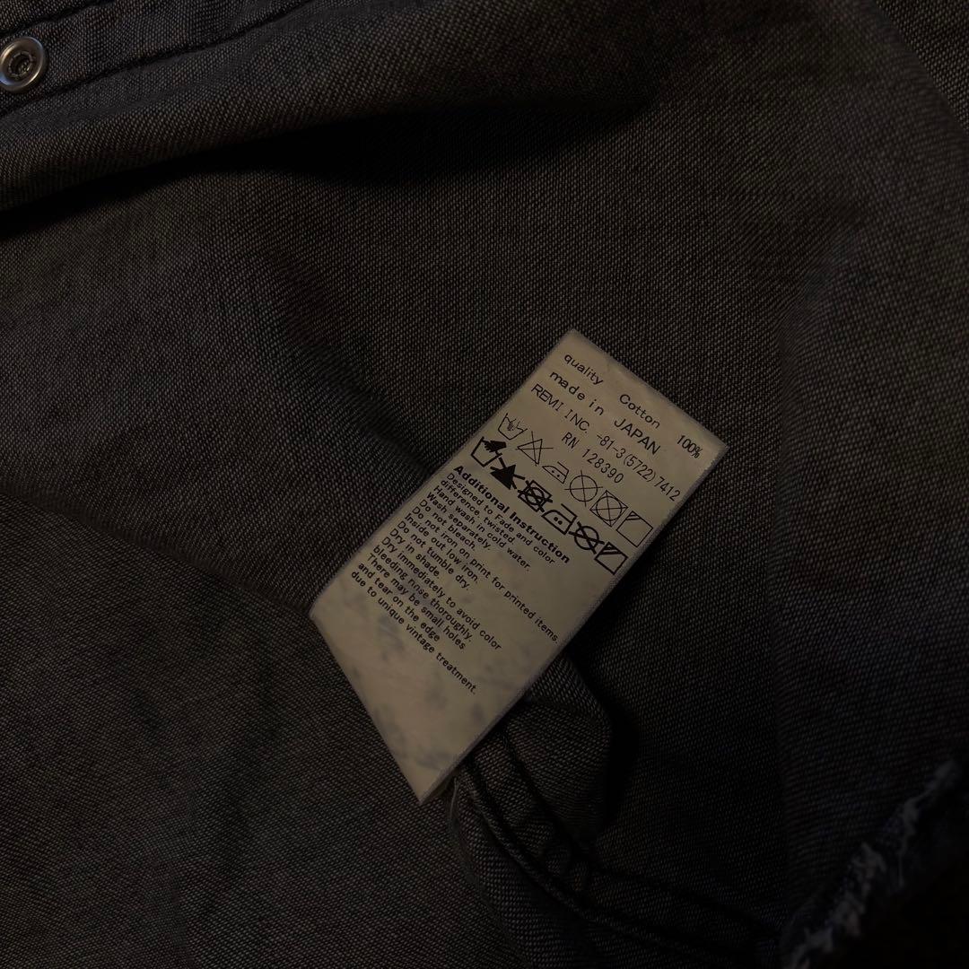 【希少】REMI RELIEF レミレリーフ ウエスタンシャツ　デニムシャツ