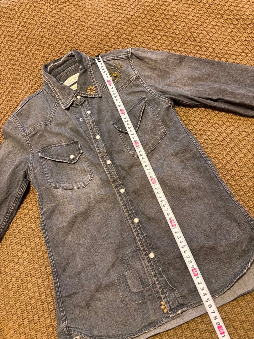 【希少】REMI RELIEF レミレリーフ ウエスタンシャツ　デニムシャツ