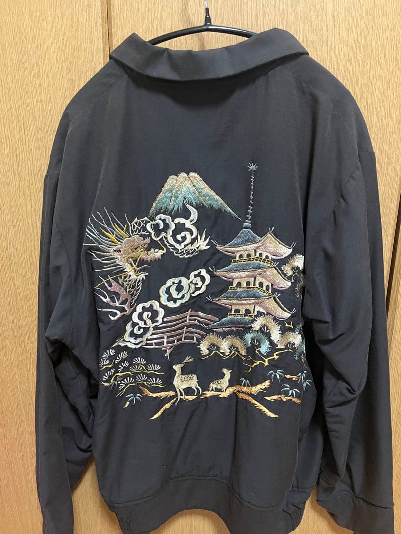 テーラー東洋 スカジャン ベトジャン TT15022 港商 富士 五重塔