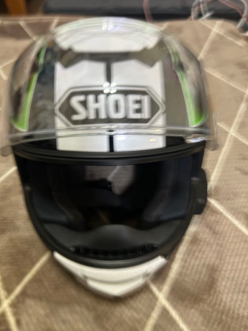 SHOEI フルフェイスヘルメット ホワイト・ブラック・グリーン