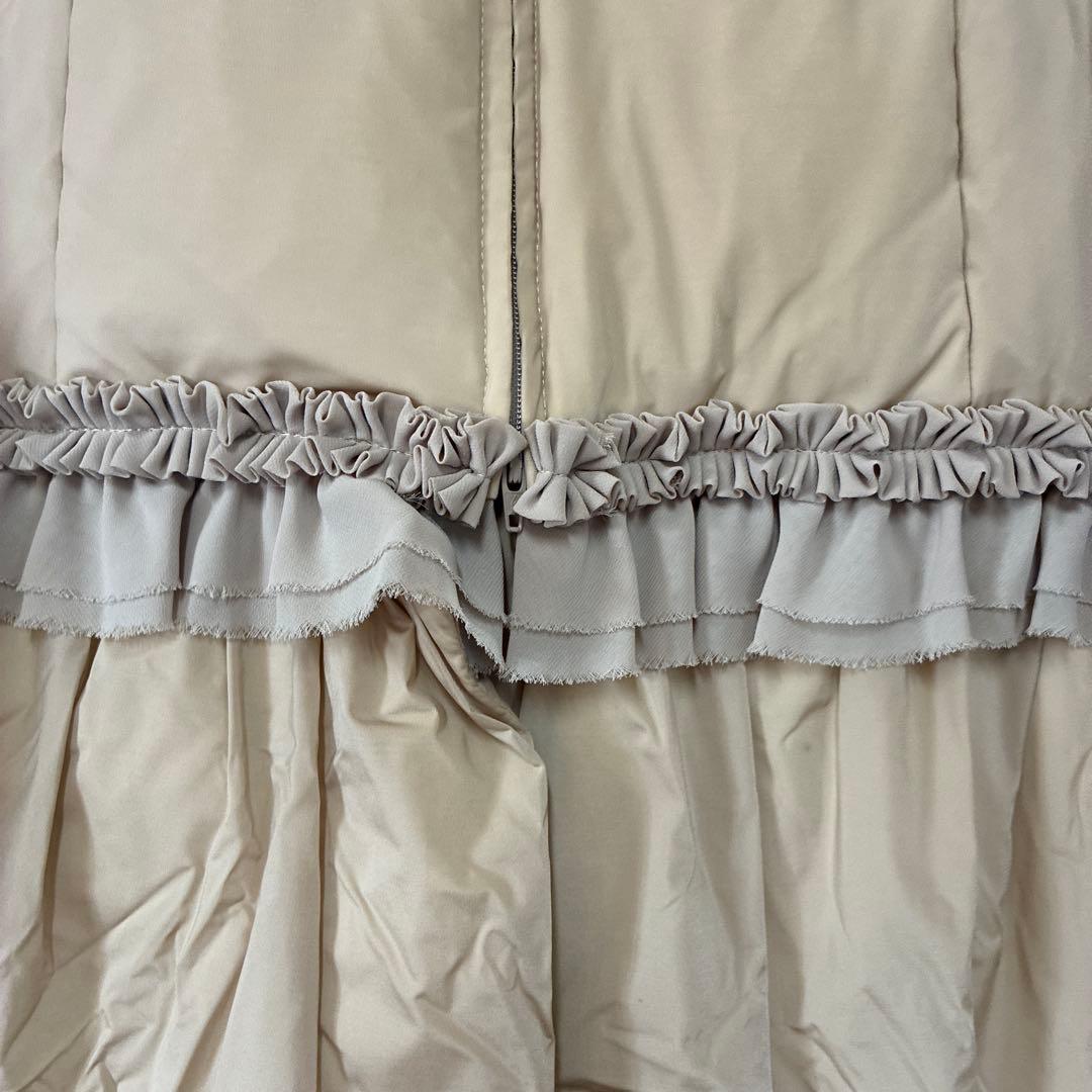 TOCCA フリル付き ダウンジャケット サイズ2 ベージュ