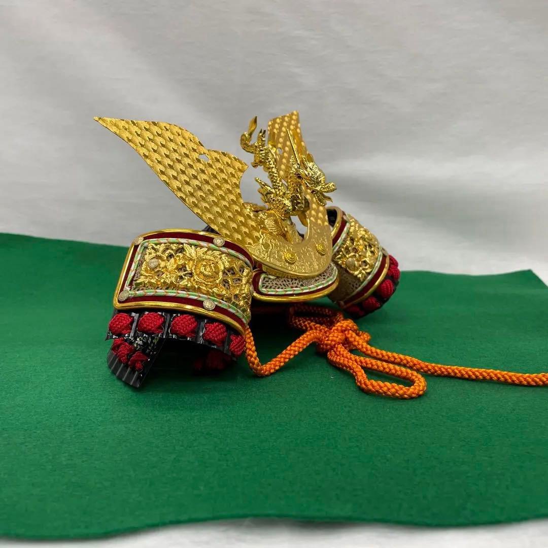 室内吊るし　ちりめん鯉のぼりと出世さ出世兜付き